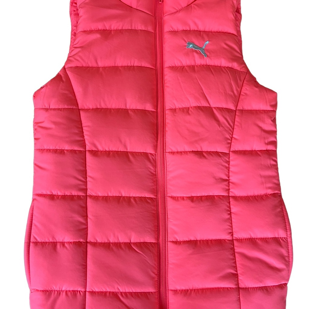 Puma Kids Coral Pink Puffer Vest